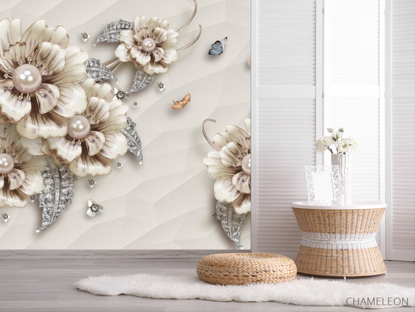 Фотошпалери 3д брошь - 2