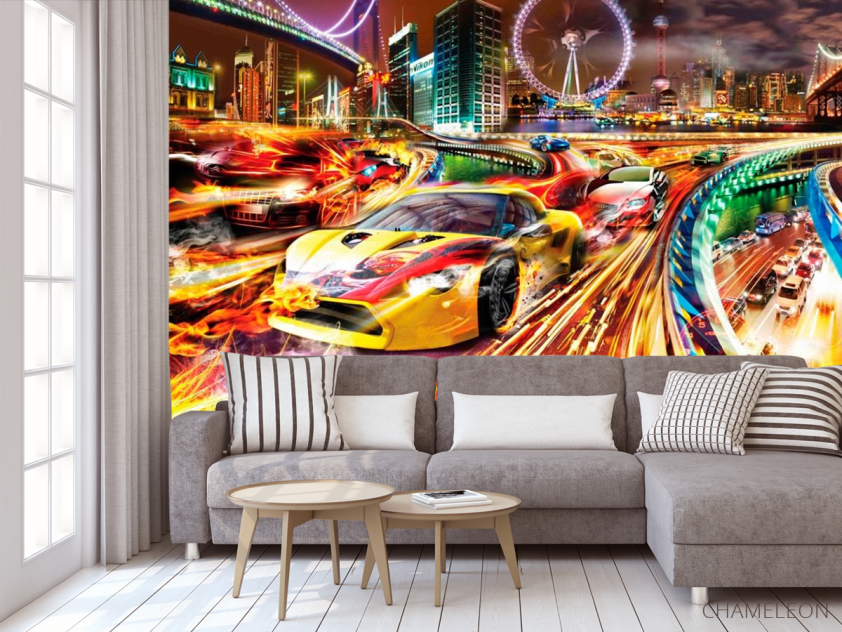 Фотообои Яркие машины - 3