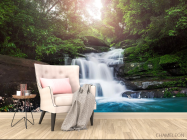 Фотообои водопад каменные ступеньки - 4