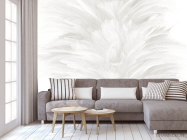 Фотообои Белые перья - 3
