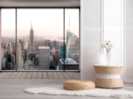 Фотошпалери Вид з вікна в мегаполіс - 2