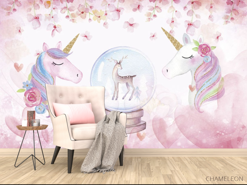 Фотообои Розовые единороги - 4