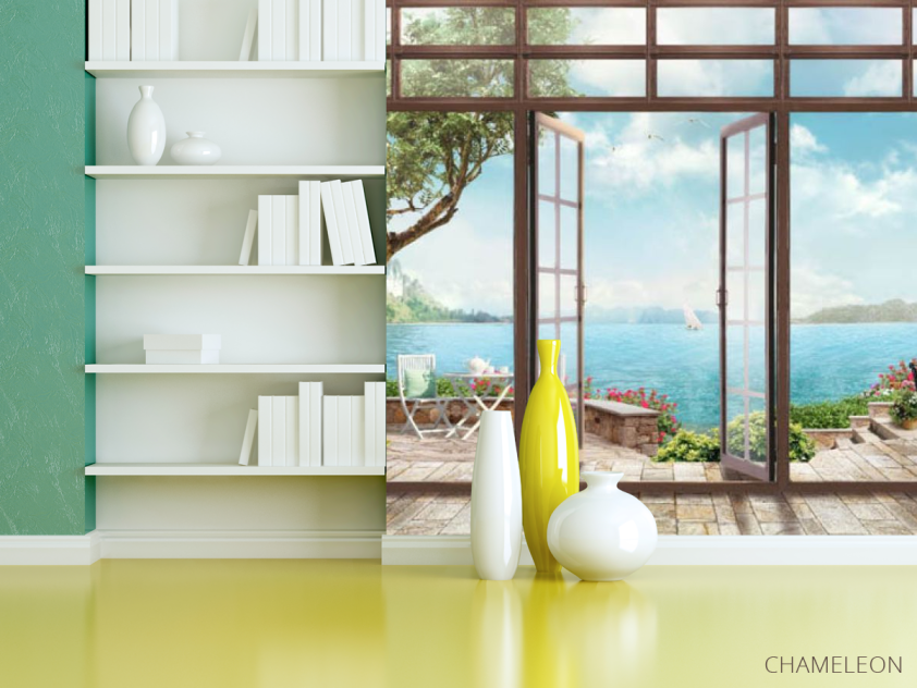 Фотошпалери Вид з вікна на море - 3