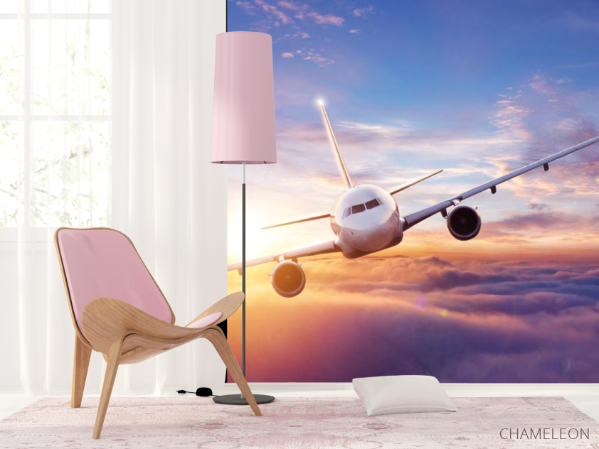 Фотошпалери літак і захід - 4