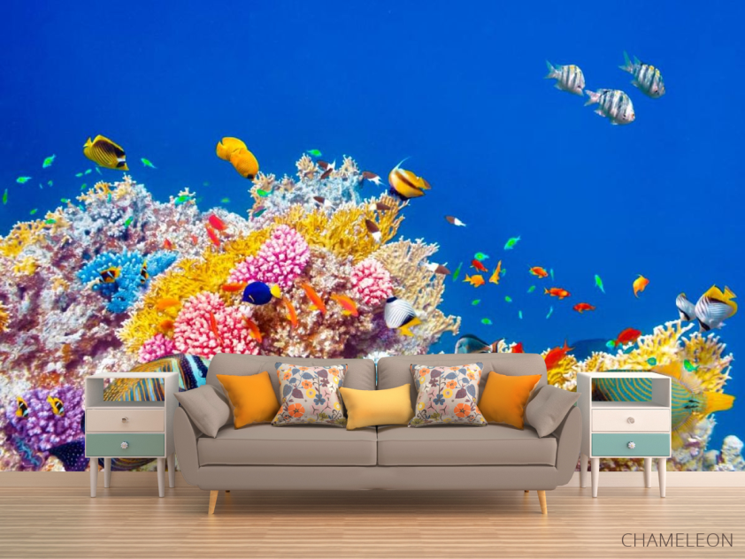 Фотообои Кораллы и рыбы - 1