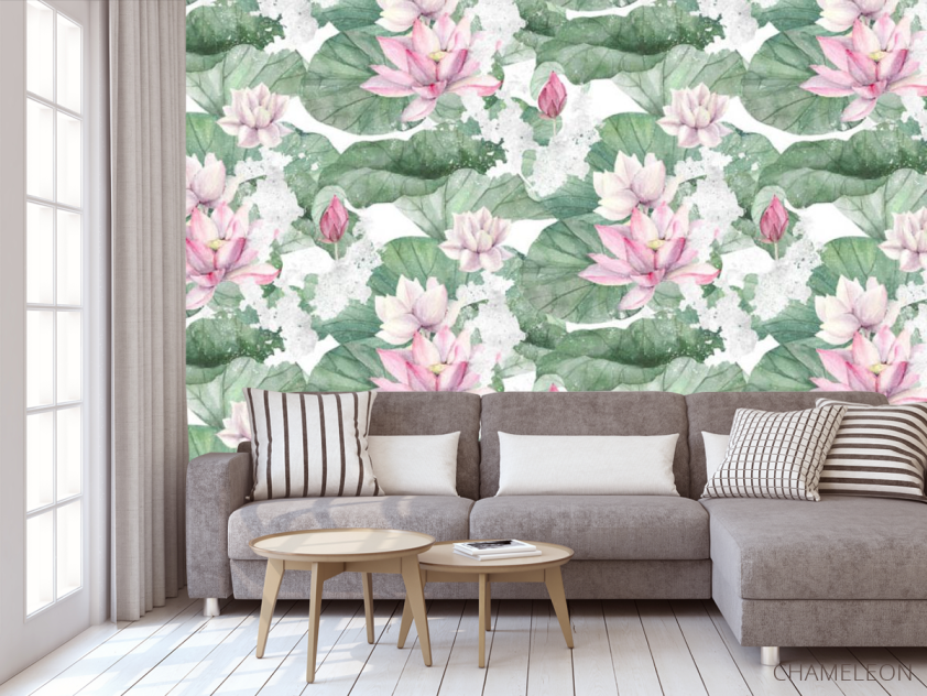 Фотообои Дизайнесркие лотосы - 3