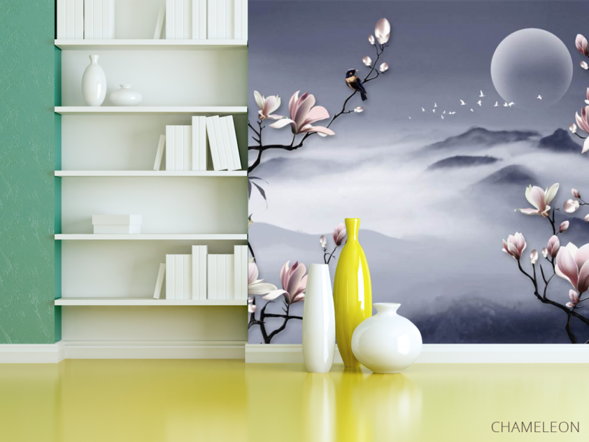 Фотошпалери магнолії в східному стилі - 3