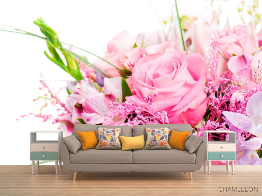 Фотообои Букет с розовыми розами - 1