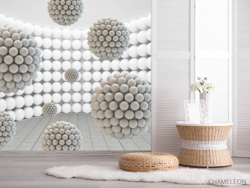 Фотошпалери багаторівневі кулі - 2