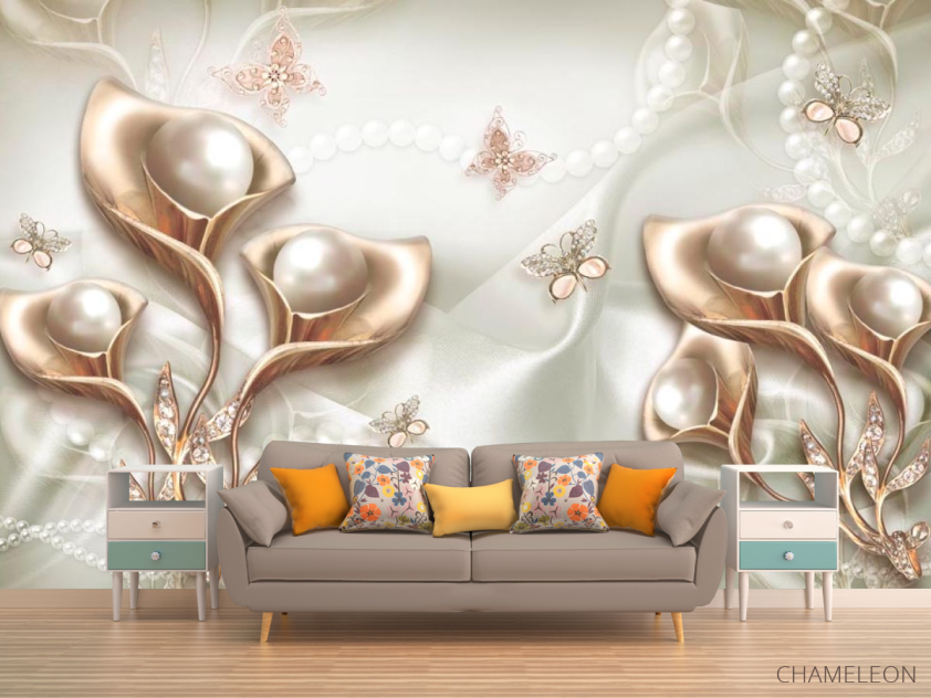 Фотообои Абстрактные цветы 3d - 1