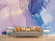 Фотообои Фиолетовый Fluid art - 1