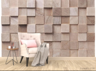 Фотообои 3D  брус - 4