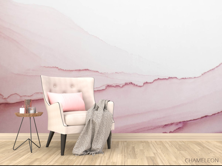 Фотообои Бледно-розовый Fluid art - 4