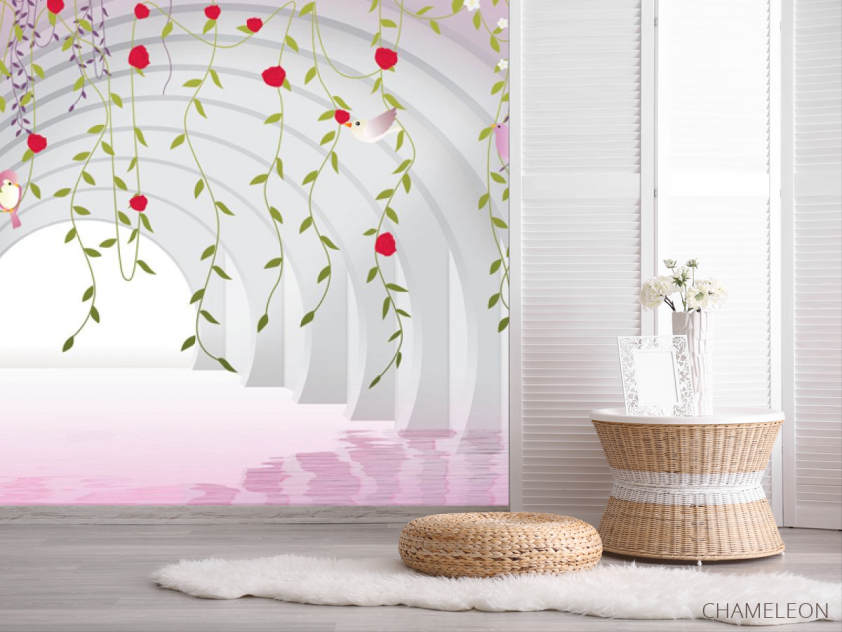 Фотошпалери Арка з квітами - 2