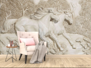 Фотообои 3д лошадки - 4