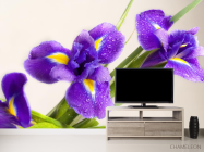 Фотообои синий цветок - 2