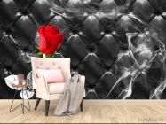 Фотообои Красная роза на фоне - 4