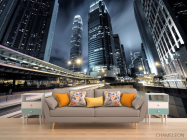 Фотообои вечерний город перспектива - 1