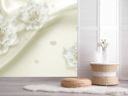 Фотошпалери Квіти на полотні - 2