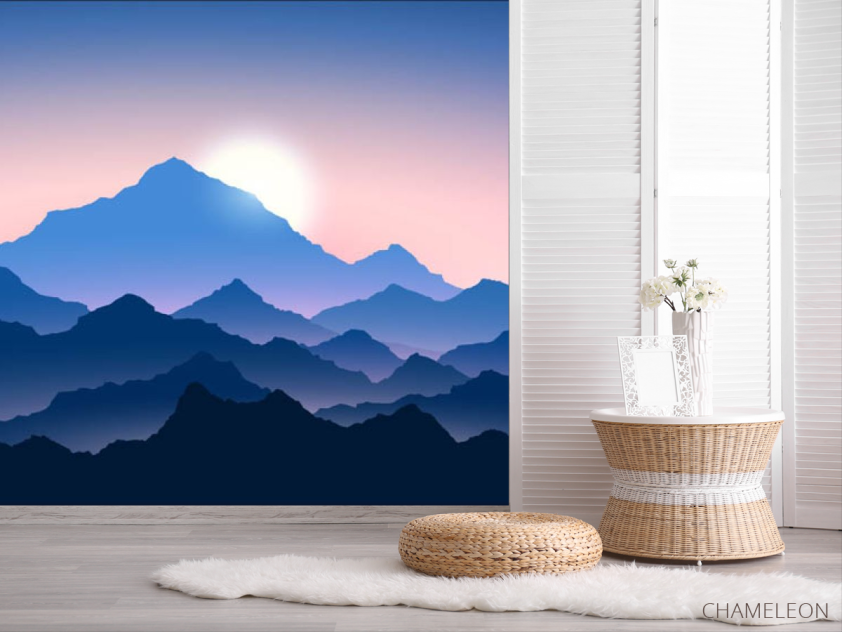 Фотошпалери гори в тумані - 2