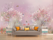 Фотообои Розовый лес - 1