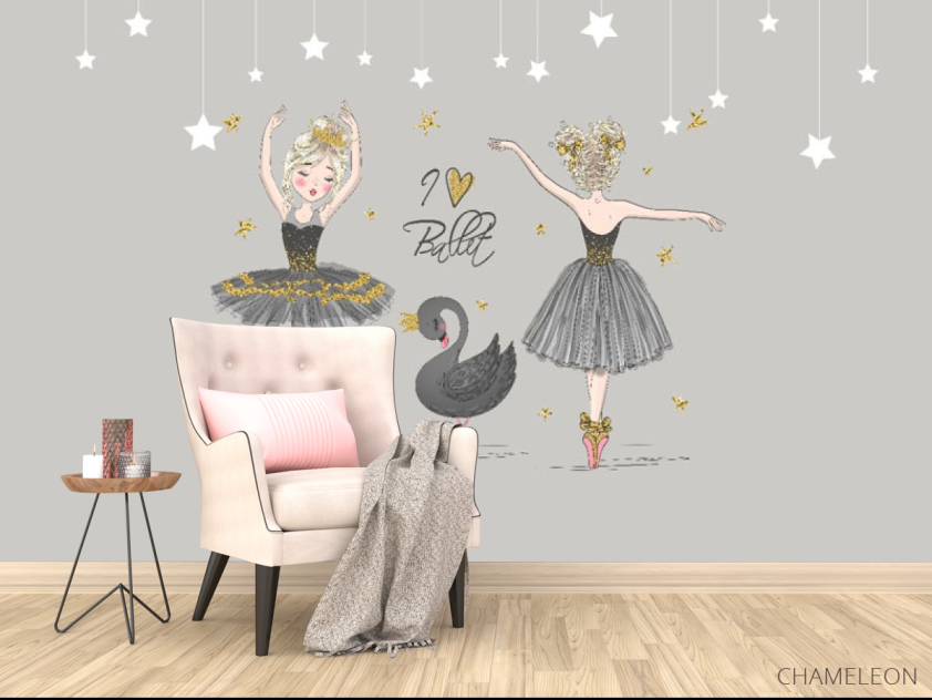 Фотообои Балерины для бросать девочки - 4