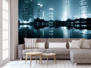 Фотообои Дома, вода, туман - 3