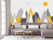 Фотообои Оранжевые горы - 3