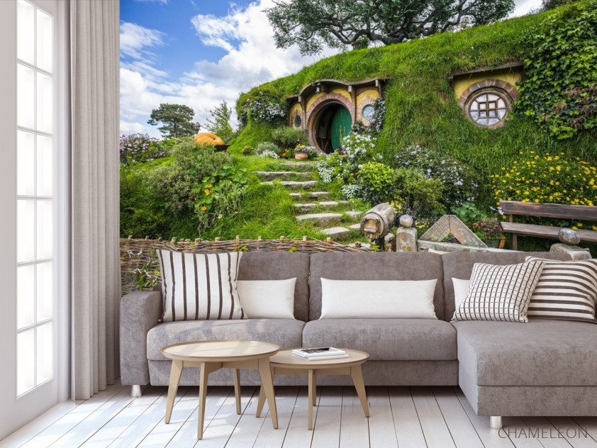 Фотообои домик в холме - 3