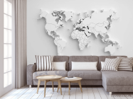 Фотообои 3d серая карта - 3