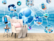 Фотообои Для кабинета информатики - 4