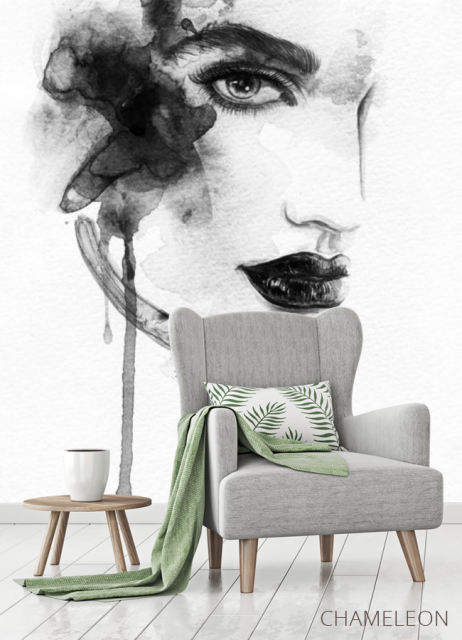 Фотообои Лицо абстракция - 3