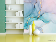 Фотошпалери Fluid art Блакитний - 3