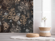 Фотошпалери коричневі квіти - 2