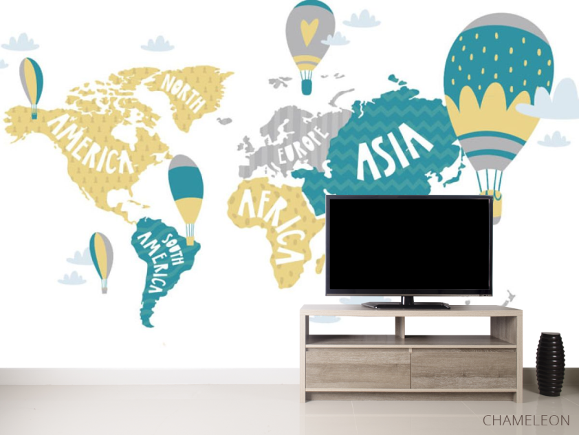 Фотообои Карта детская - 2