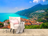 Фотообои Дома, горы, вода - 4