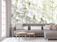 Фотообои Белая гортензия и бусины - 3