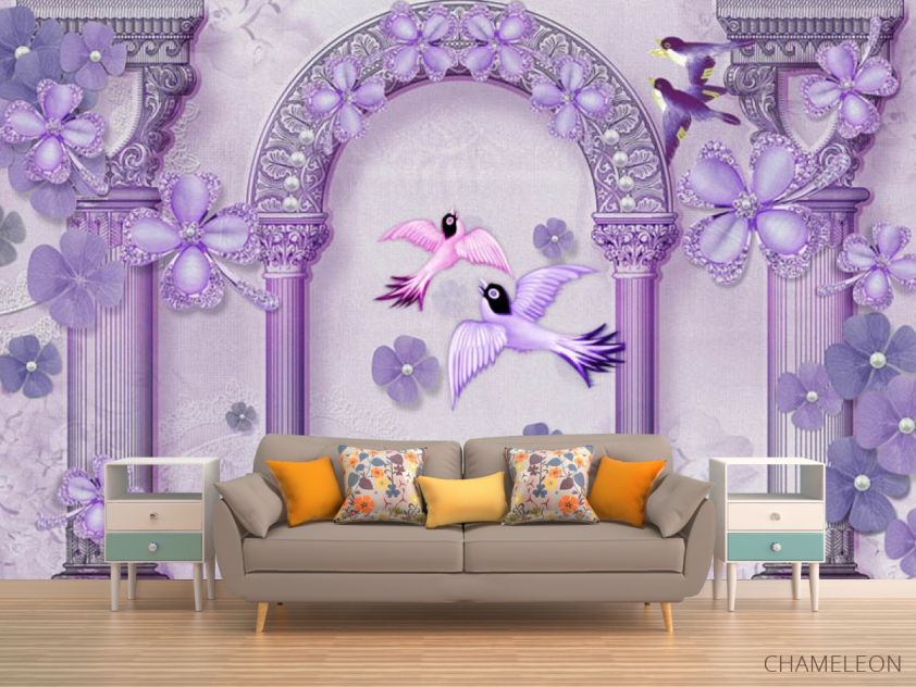 Фотообои арка и птицы - 1