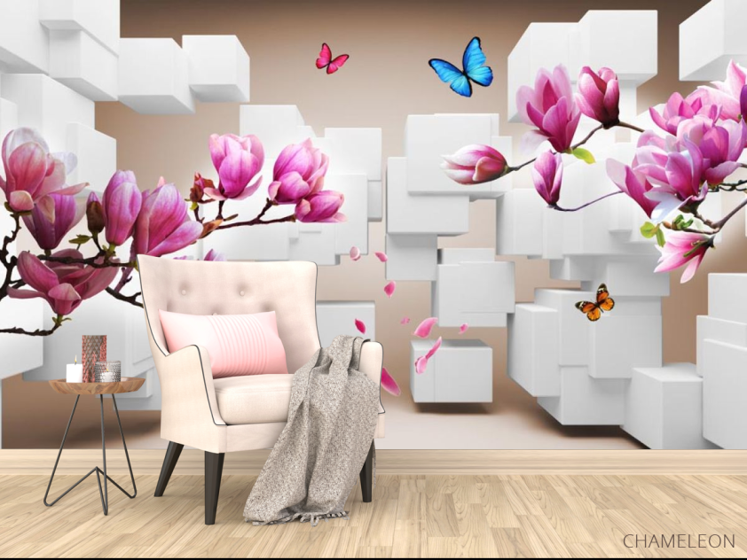 Фотообои 3д магнолия - 4
