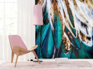 Фотошпалери Бірюзові пір'я - 4