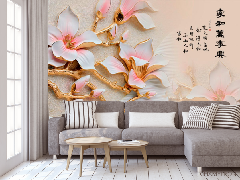 Фотообои Керамические цветы - 3