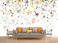 Фотообои Нежные цветы из потолка - 1