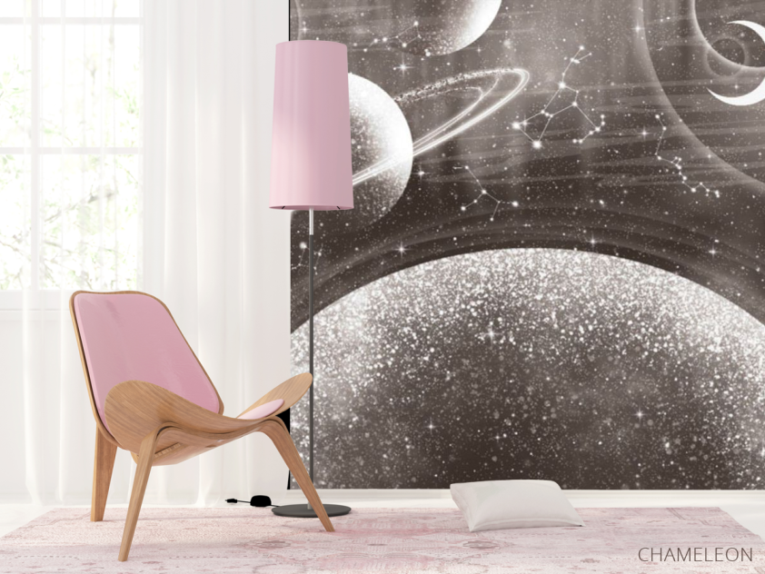 Фотошпалери дизайнерська планета зелений відтінок - 4