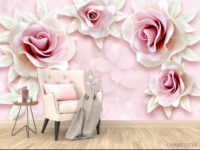 Фотообои керамические розы - 4