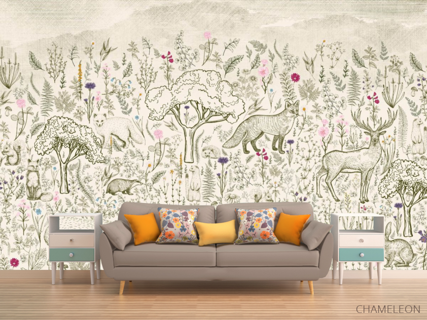 Фотообои Дизайнеские зверята - 1