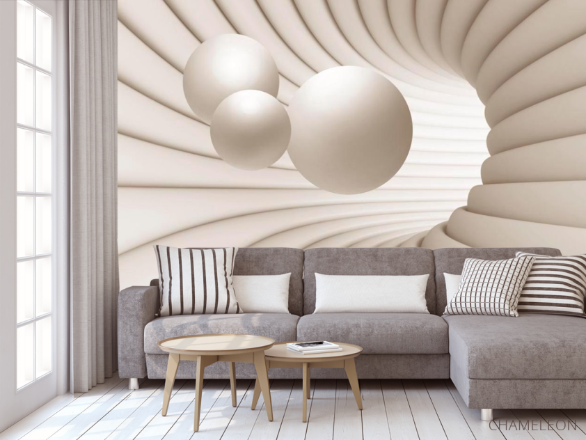 Фотообои Стереоскопические фигуры - 3