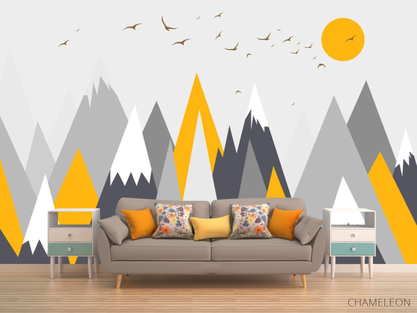 Фотообои Оранжевые горы - 1