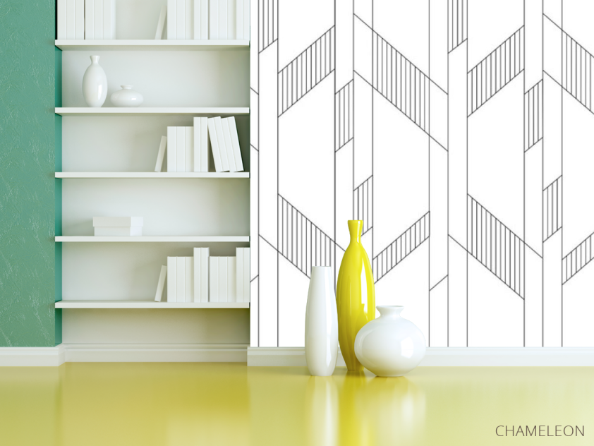 Фотошпалери панелі в стилі line art - 3