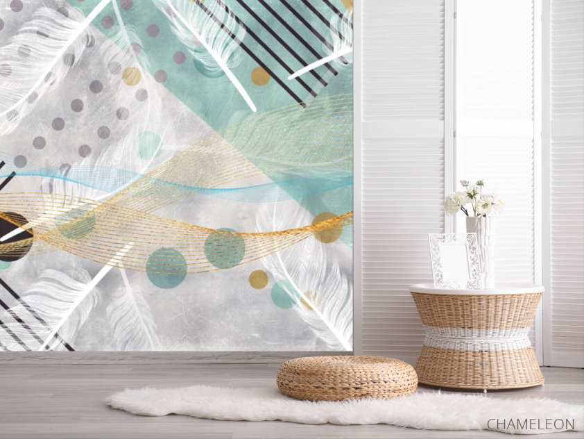 Фотошпалери візерунок в стилі Мемфіс - 2