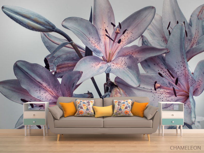 Фотообои Фиолетовые лилии - 1